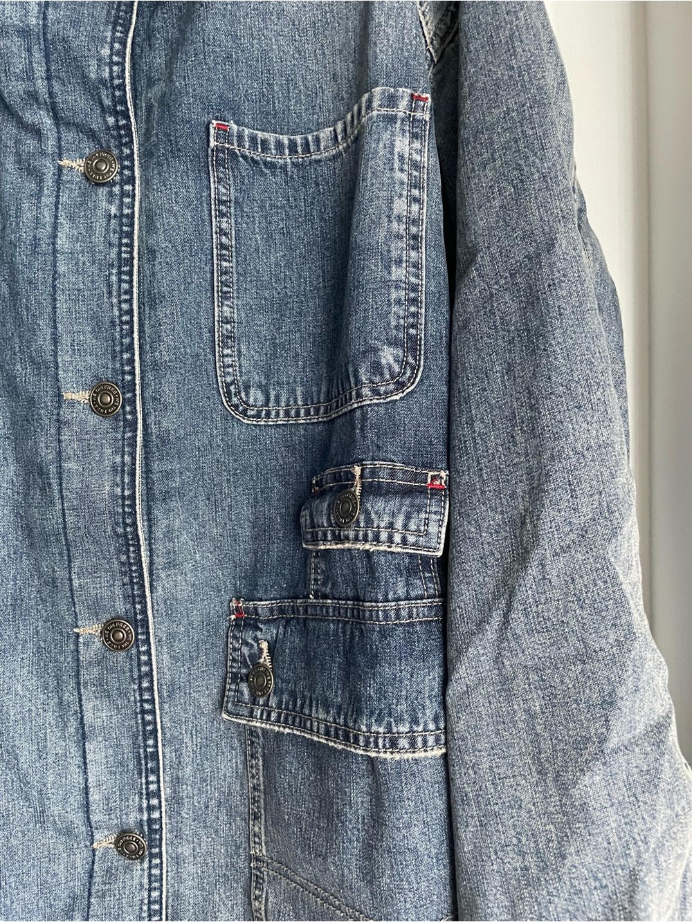 NWT WE THE FREE ($415) Sweet Talk Denim Barn Coat in Century Wash - Picture 7 of 13